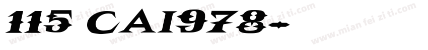 115 CAI978字体字体转换